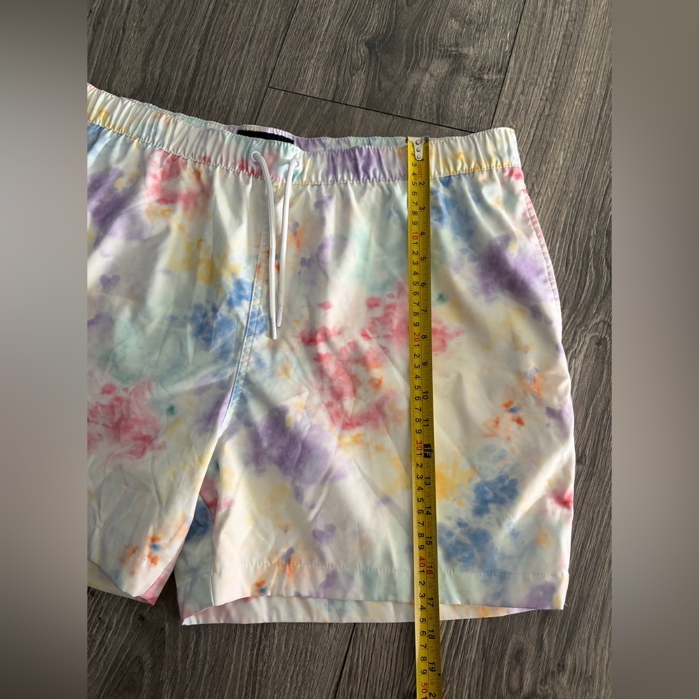 Abercrombie & Fitch Stretch Pastel Tie-Dye Swim Trunks multicolor Size XXL - Picture 6 of 13